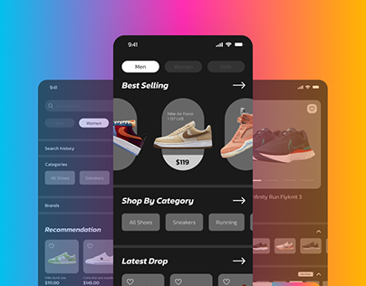 Project thumbnail - UX Case Study - Sneaker Mobile App