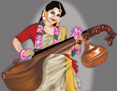 Goddess of knowledge- Saraswati Maa