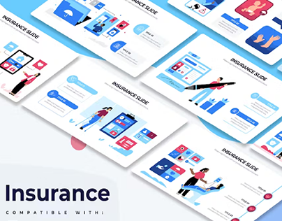 Business Insurance Slides Illustrator Infographics