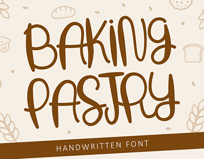 Baking Pastry Handwritten Font