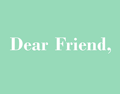 Dear friend - A Public Art Project