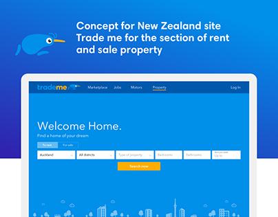 Сoncept for New Zealand site Trade Me
