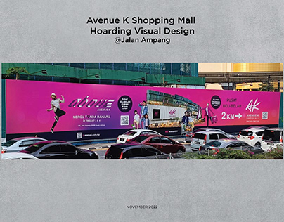 Avenue K Hoarding Visual Design