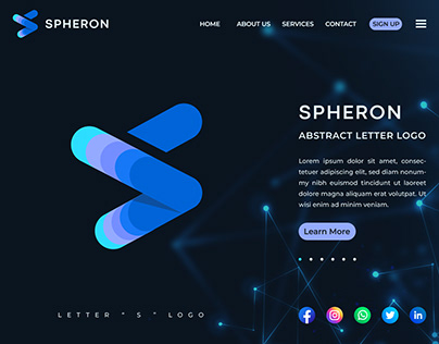 SPHERON - Letter S -Modern - Abstract - Logo Design