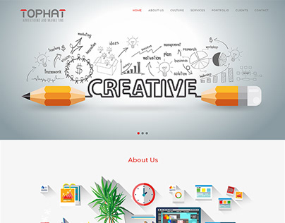 Tophat Advertising Website Design