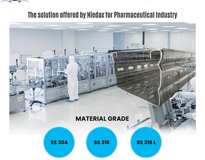 Stainless Steel Cable Trays for Pharmaceutical