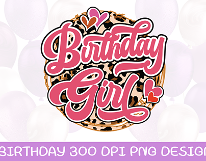 Birthday Sublimation png design
