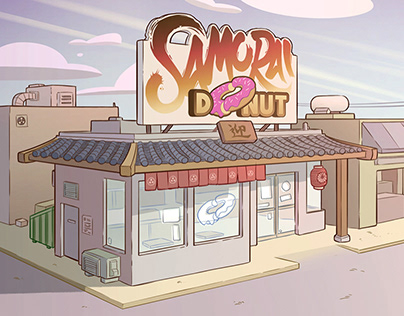 Samurai donut/ game art