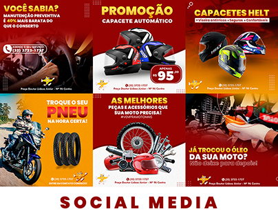 Moto Peças Aqui Você Sai De Moto Nova Social Media PSD Editável [download]  - Designi