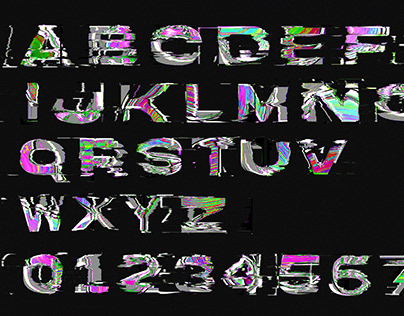 SENILITY FONT // glitch typography
