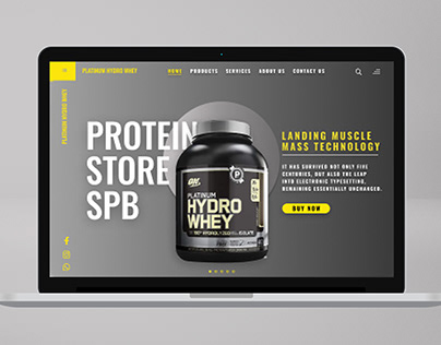 Protein Store Web Landing Page