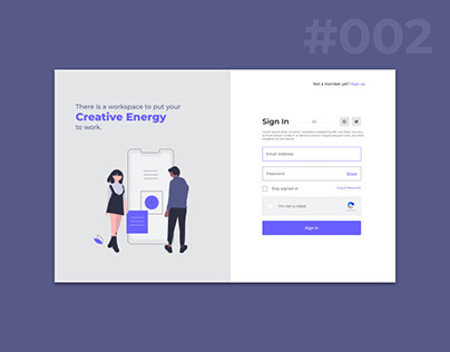 UI Tips #002 • Designing a Sign In page