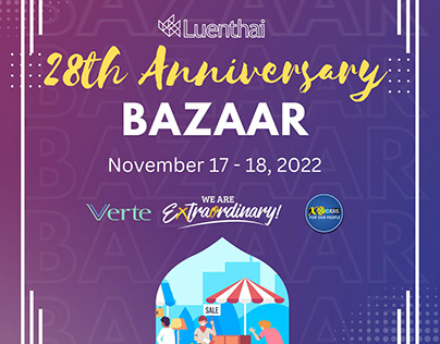 28th Anniversary bazaar