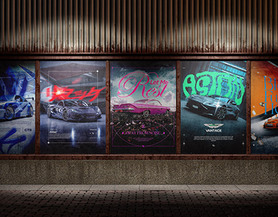 Car & Typography Posters - April 2024