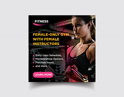 GYM & Fitness Female Design Template