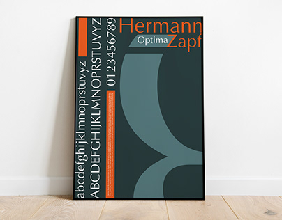 Typography Poster - Optima Font Design