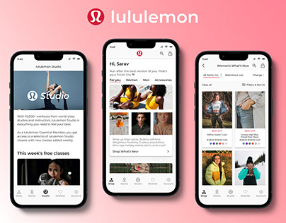 lululemon (mobile app design)