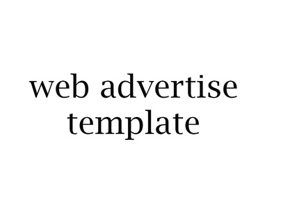 animated web adverstise template
