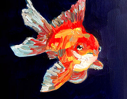 "Goldfish", Oil Painting by Julia Claire LeLune