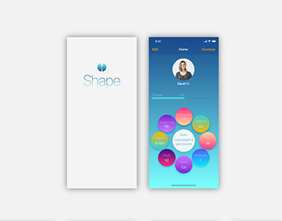 Shape, a vivid workout app