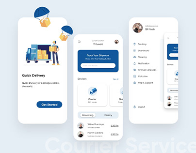 Courier Service App Design