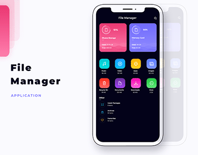 File Manager App DARK MODE