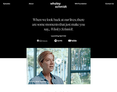 Wholey Schmidt | Squarespace Website