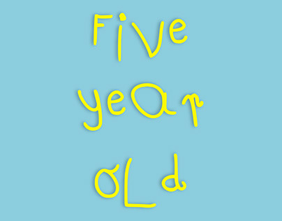 Five Year Old - Font