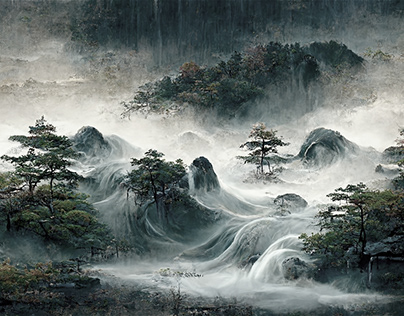 Hidden Scene of Inwangsan Mountain After Rain