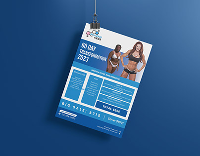 Flyer Design for weight loss gym company