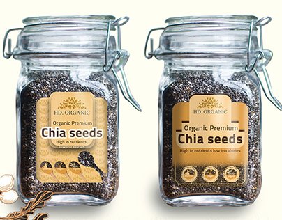 Label design chia seeds