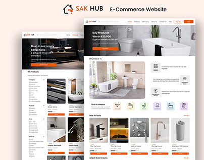 SAK HUB | All Building Materials Website Design | UIUX
