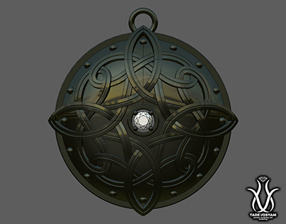"SKYRIM" Amulet of Mara in progress.