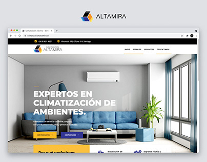 Web Climatización Altamira Chile