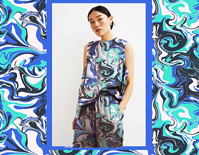 Marble Print design For Women`s Wear