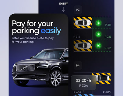 Car parking - Mobile app ui dashboard
