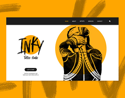 Inky Tattoo Studio Web design