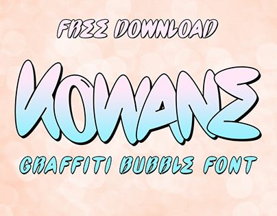 Kowane – Graffiti Bubble Font