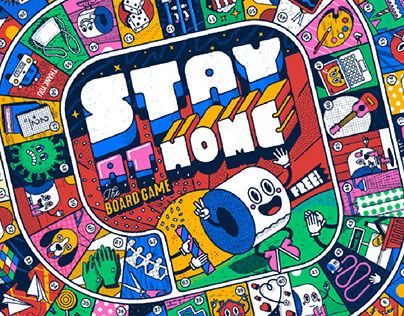 STAY AT HOME · THE BOARD GAME
