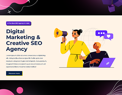 Part-3 of Hero Section of SEO Services Agency Website