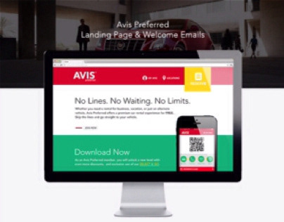 AVIS loyalty program website/email design