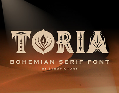 Toria Bohemian Decorative Serif Font