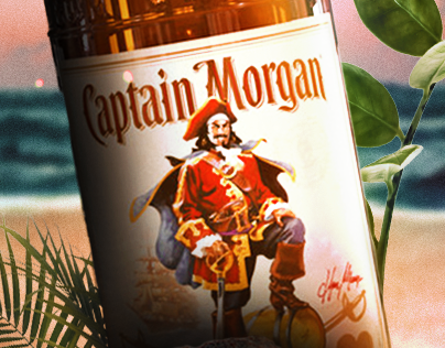 Advertisement for Captain Morgan.