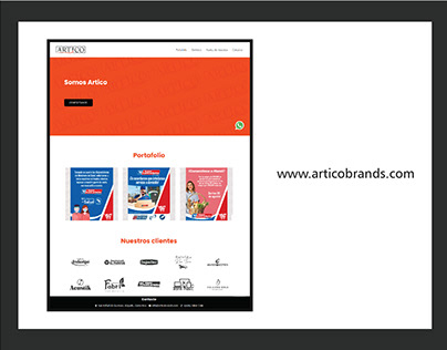 Diseño pagina web artico publicidad y diseño