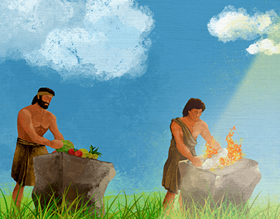 Cain and Abel - Illustration for Luminate app