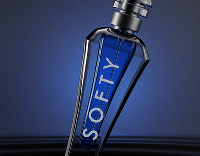 perfume bottle modelled and rendered in blender cycles