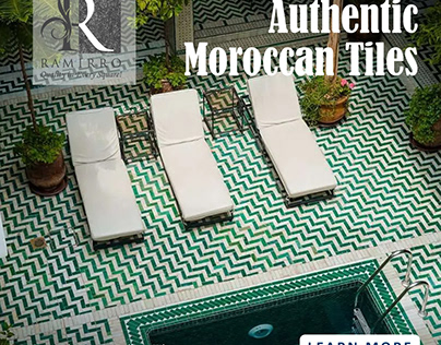 Authentic Moroccan Tiles | Printed Mosaic Zellige Tile