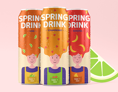 Spring drink - package design