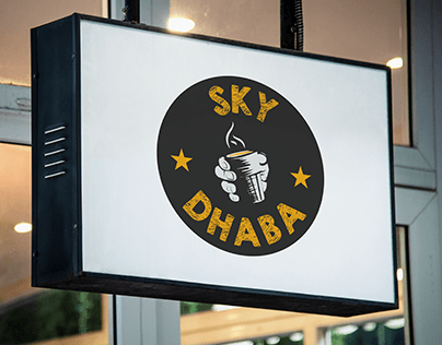Sky Dhaba Cafe Logo Design