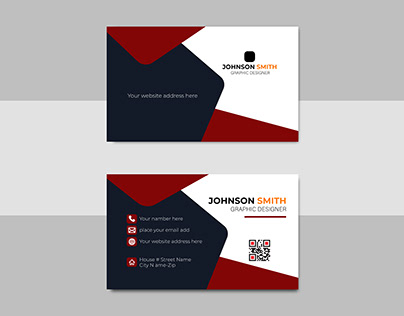 Creative layout for a company card template